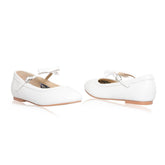 SOPHIE Leather with Satin Bow Shoes